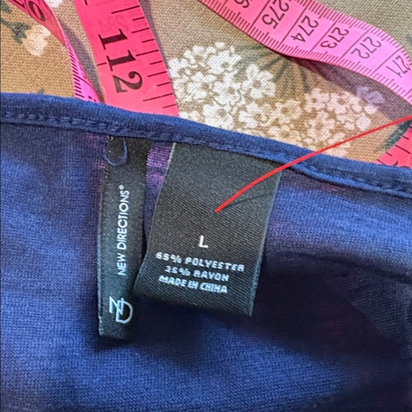 NWT new directions large batwing style shirt 810 - Picture 6 of 6